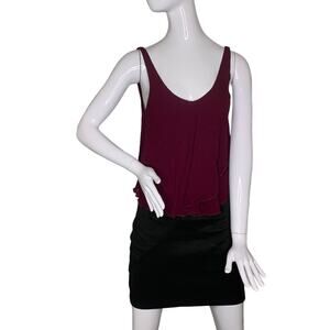 Intimately by Free People Women's Top Sleeveless Burgundy Size S 100% Rayon